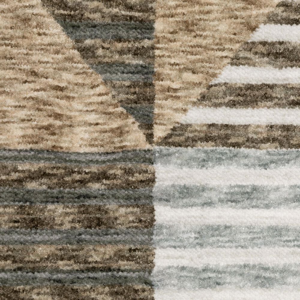 Oriental Weavers Echo ECH04 Beige and Grey 7&#39;10&quot; x 10&#39;10&quot; Area Rug, , large