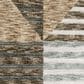 Oriental Weavers Echo ECH04 Beige and Grey 7"10" x 10"10" Area Rug, , large