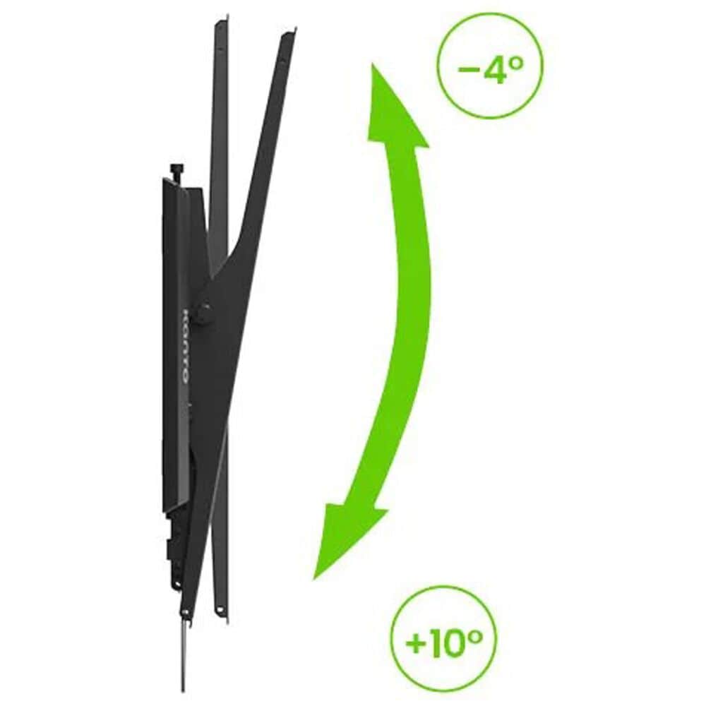 Kanto Low Profile Portrait TV Wall Mount for 40" - 90" TVs in Black, , large