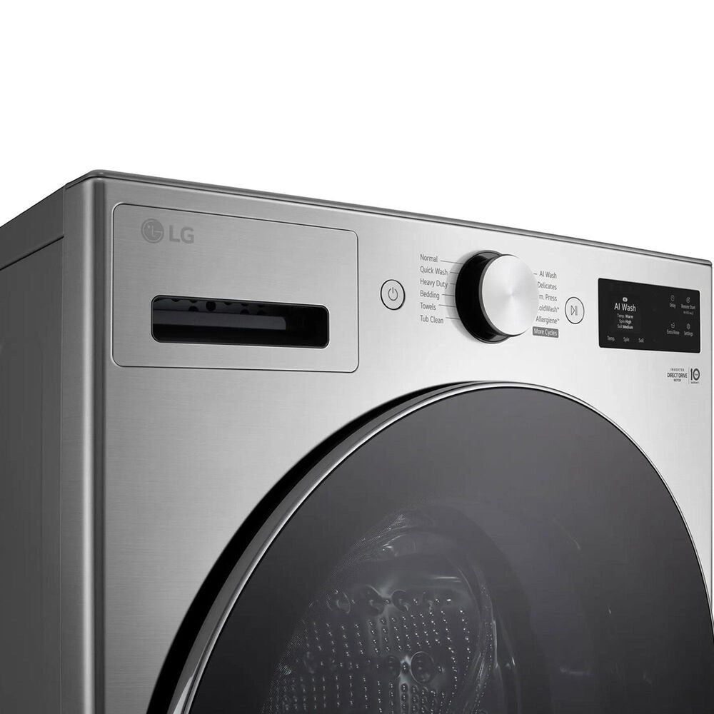 LG 5 Cu. Ft. Smart Front Load Washer and 7.4 Cu. Ft. Electric Dryer Laundry Pair in Graphite Steel, , large