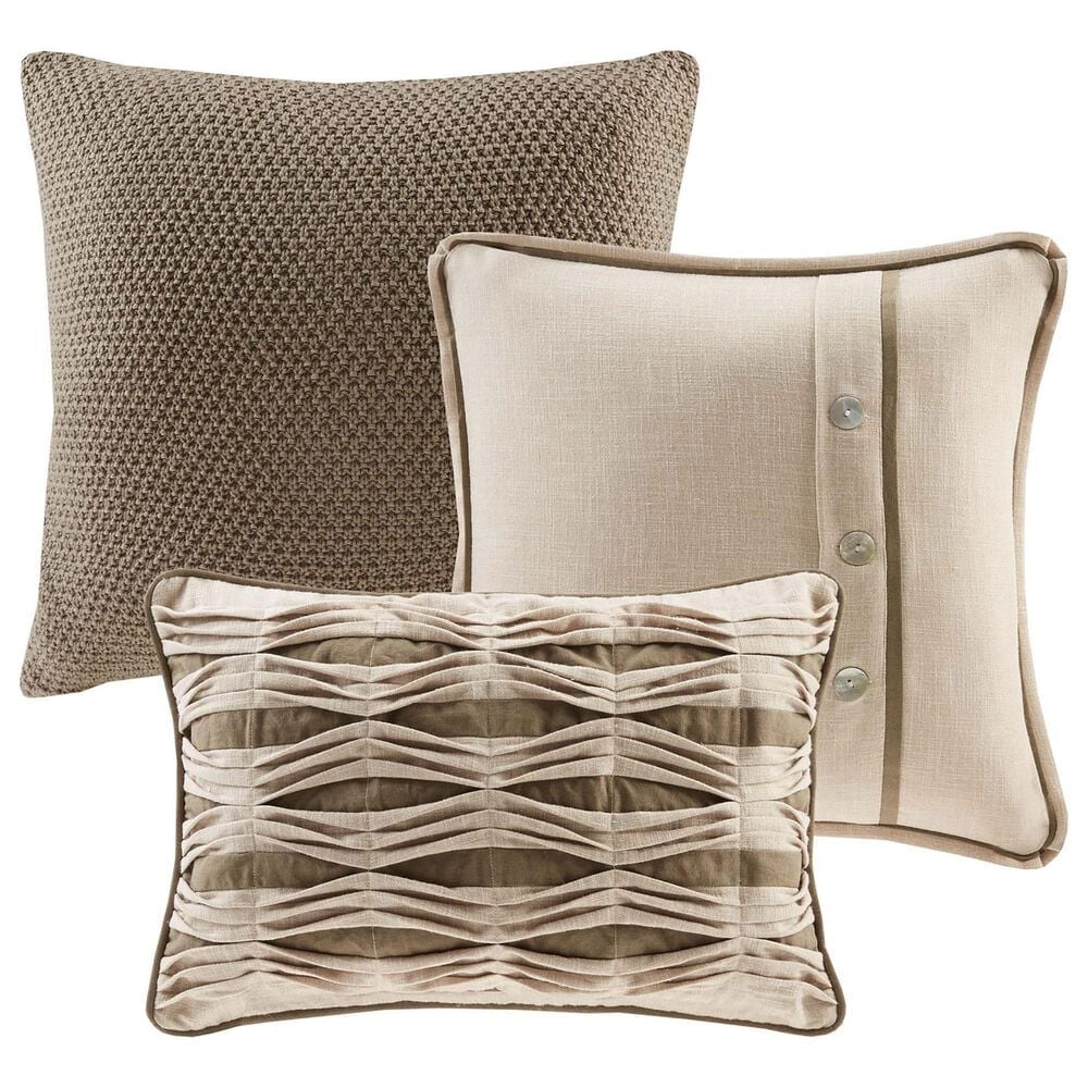 Hampton Park Chateau 8-Piece Queen Comforter Set in Linen, , large