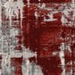 Nourison Maxell Ivory and Red 2"2" x 7"6" Runner, , large