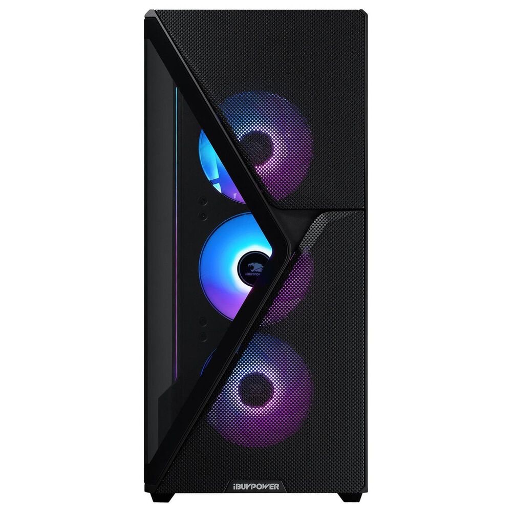 iBUYPOWER Slate 8 MESH Gaming PC Desktop | AMD Ryzen 7 8700F - 32GB RAM - NVIDIA GeForce RTX 5070 Graphics - 1TB SSD in Black, , large