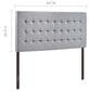 Modway Tinble Upholstered Fabric Queen Headboard in Sky Gray, , large