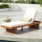 Hearth and Haven Outdoor Lounge Chair in White, , large