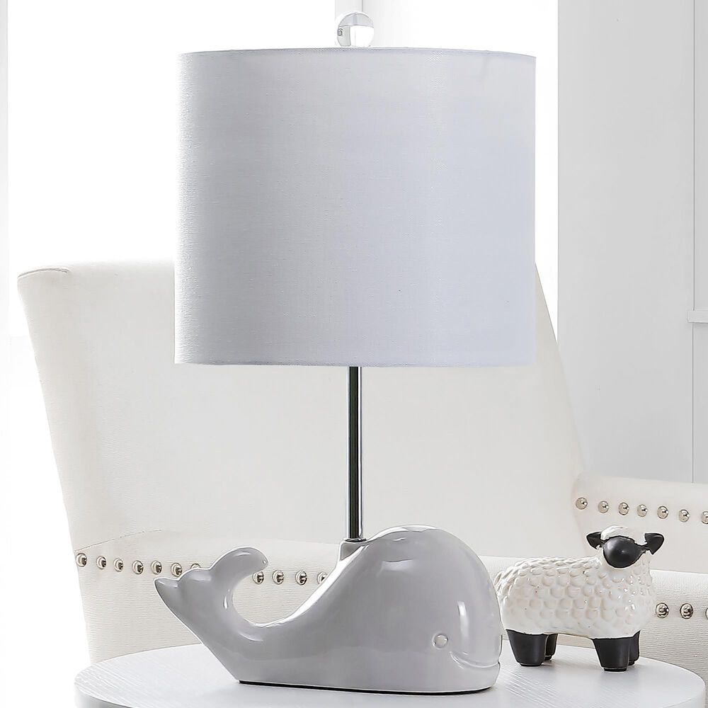 Safavieh Walter Whale Table Lamp in Grey, , large
