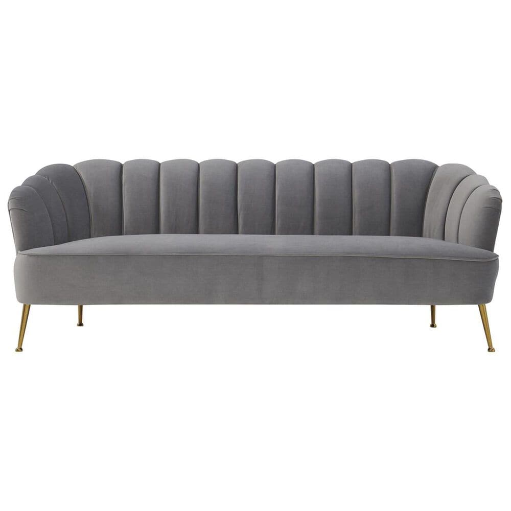 Tov Furniture Daisy Velvet Sofa in Grey, , large