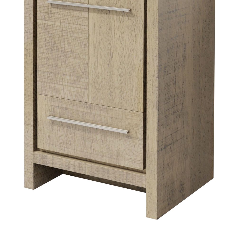 Lexora Home Lafarre 24&quot; Single Bathroom Vanity in Rustic Acacia with 2 cm White Quartz Top and Rectangular Sink, , large