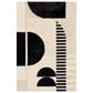 Surya Brooklyn BRO-2304 8" x 10" Black and Beige Area Rug, , large