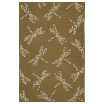 Kaleen Rugs Cabos CAB18-28 1"9" x 3" Yellow Indoor/Outdoor Area Rug, , large