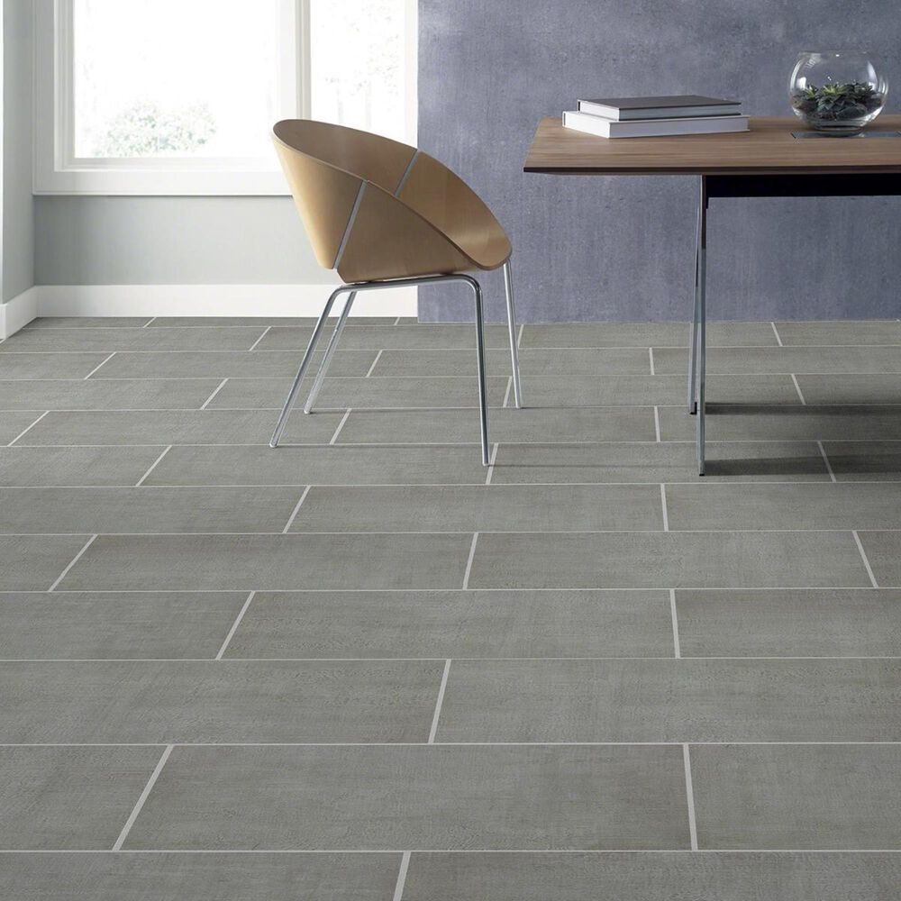 Shaw Tessuto Grigio 12&quot; x 24&quot; Porcelain Tile, , large
