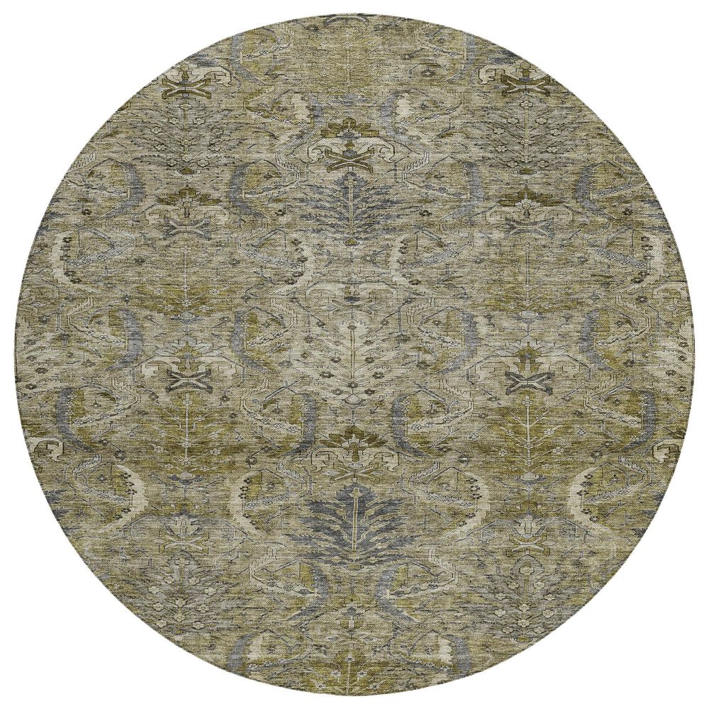 Dalyn Rug Company Solace SL7 8" Round Taupe Area Rug, , large