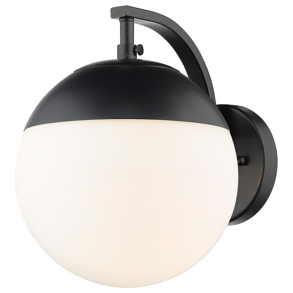Golden Lighting Dixon 1-Light Wall Sconce in Matte Black, , large