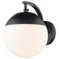Golden Lighting Dixon 1-Light Wall Sconce in Matte Black, , large
