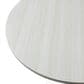 Leisuremod LeisureMod Verve Collection Modern Bar Height Table White Base with 27 Round Light Natural Wood MDF Top, , large