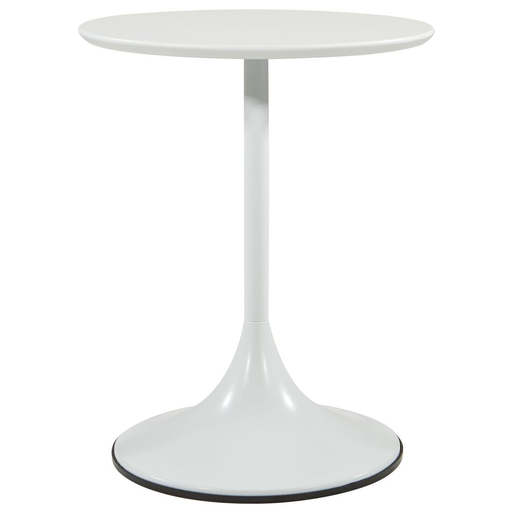 OSP Home Flower Side Table in White, , large