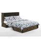 New Day Furniture Ranchero Queen Murphy Cabinet Bed in Wildwood Brown with Mattress, , large
