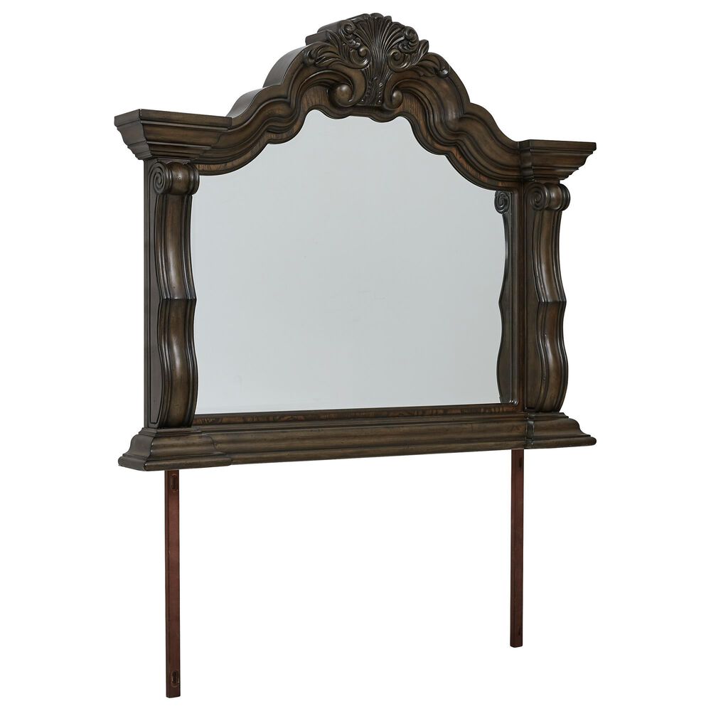 Millenium Maylee Bedroom Mirror in Dark Brown, , large