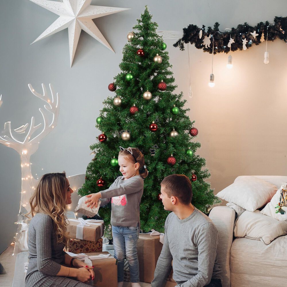 Timberlake 6 ft Artificial Christmas Tree with 1000 Branch Tips and Metal Stand in Green, , large