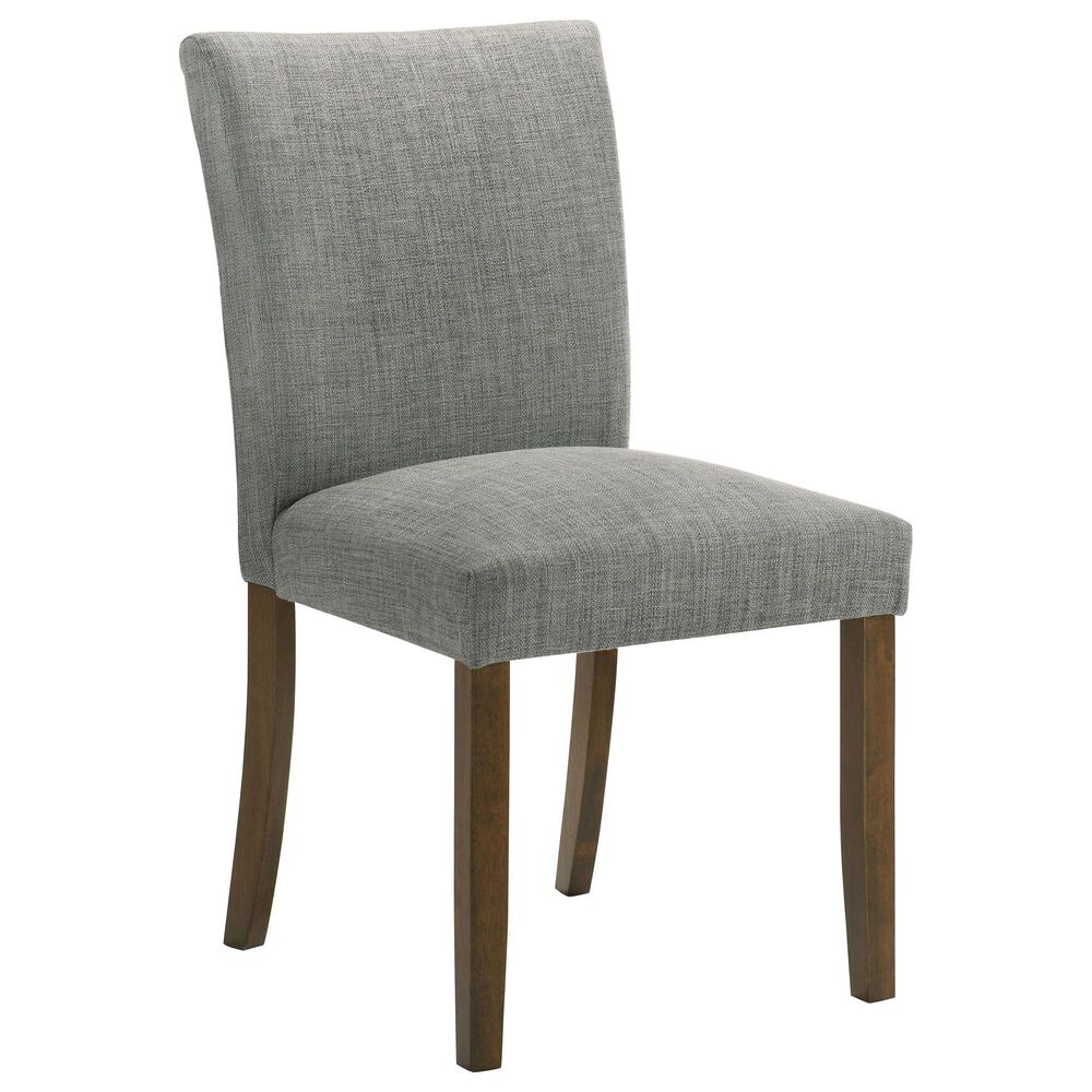 Coaster Cantley Dining Side Chair with Grey Cushion in Rich Brown, , large