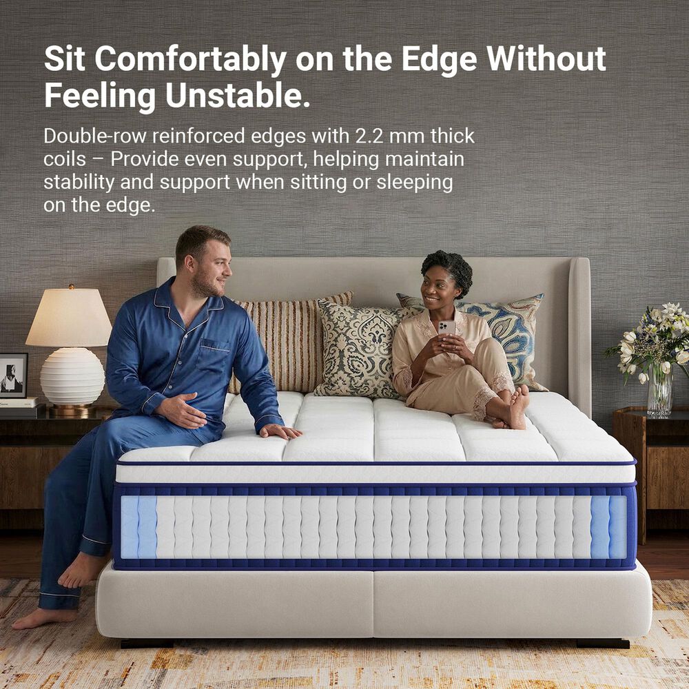 Avenco Spring Thread 10" Medium Queen Mattress in a Box, , large