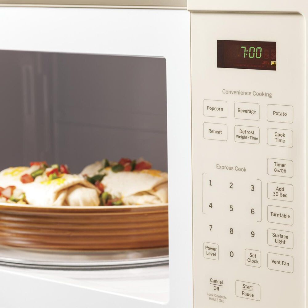 GE Appliances 1.6 Cu. Ft. Over the Range Microwave Oven with 1000 Watts in Bisque, , large