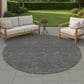 Dalyn Rug Company Soft Essentials Solid Graphite 8" Round Area Rug, , large