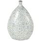 Maple and Jade Large Mosaic Floral Decorative Vase in Blue and Cream, , large