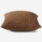 Sunday Citizen Snug Waffle 20" Square Throw Pillow in Chestnut, , large