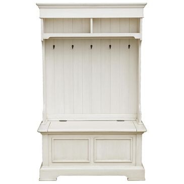 37B Accentric Accents Benton Hall Tree in White, , large