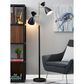 Adesso Oscar Tree Lamp in Black and Antique Brass, , large