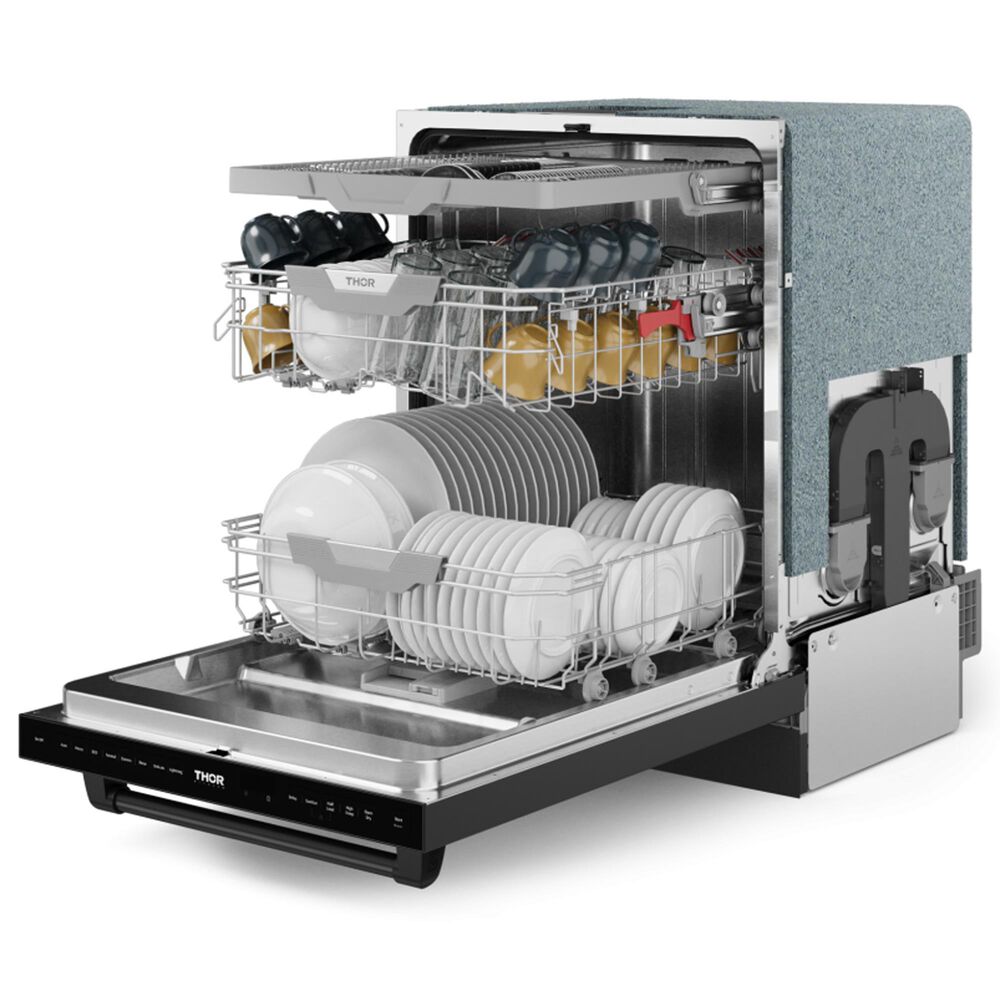 Thor Kitchen Gordon Ramsay 24" Built-In Dishwasher in Matte Black, , large