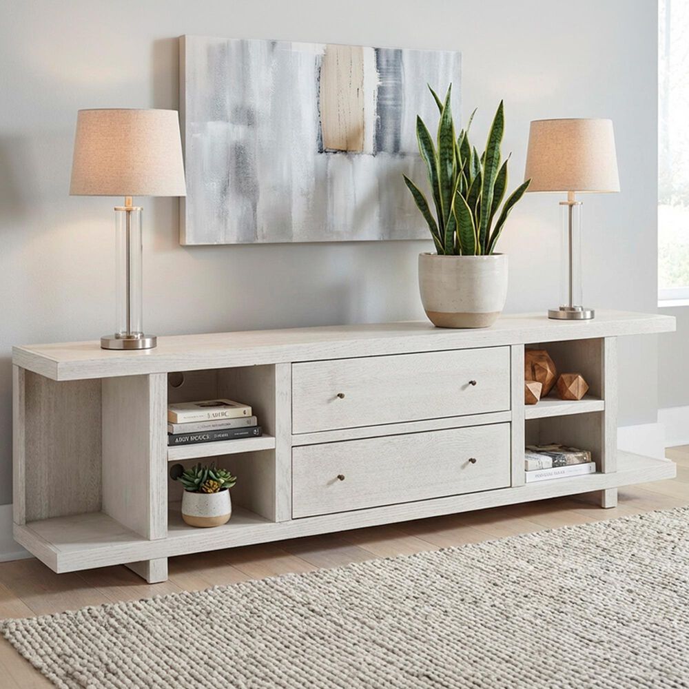 Riva Ridge Latitude 84" 2-Drawer Console in in Brushed White, , large
