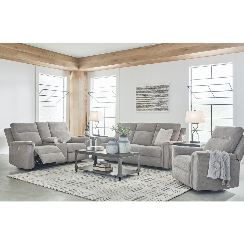 Ashley Barnsana Power Recliner in Ash, , large