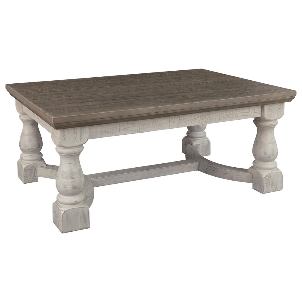 Ashley Havalance Rectangular Cocktail Table in Gray and White, , large