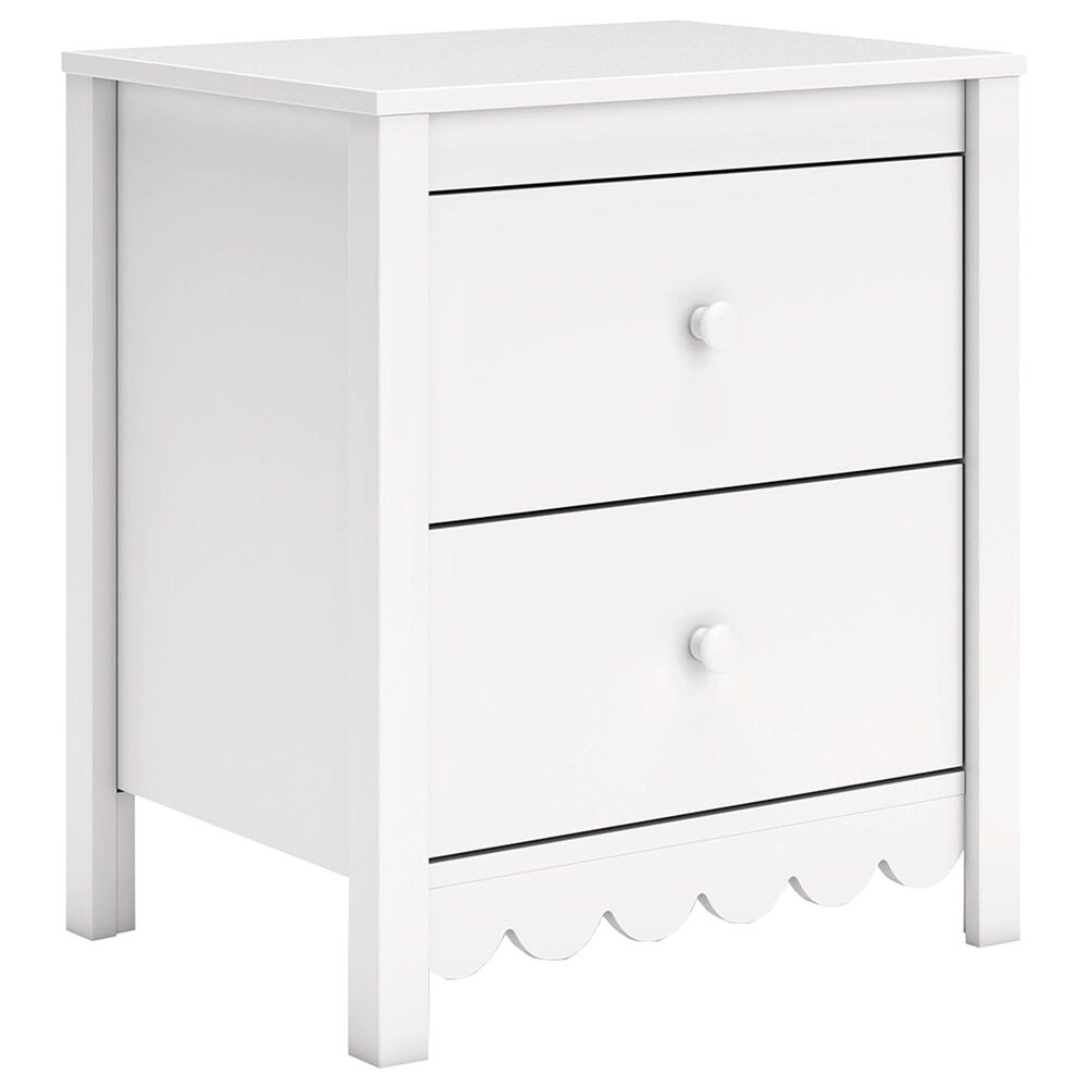 Ashley Hallityn Nightstand in Matte White, , large