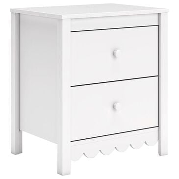 Ashley Hallityn Nightstand in Matte White, , large