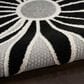 Nourison Aloha 5"3" x 7"5" Black and White Indoor/Outdoor Area Rug, , large