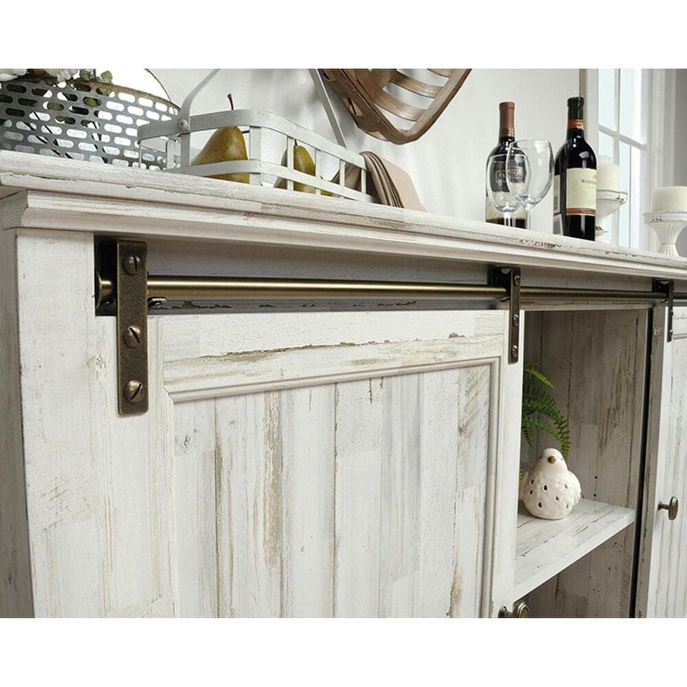 Sauder Barrister Lane 61&quot; Entertainment Credenza in White Plank, , large