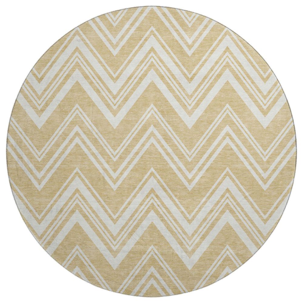 Dalyn Rug Company The Reserve TR17 Honey 8" Round Indoor/Outdoor Area Rug, , large