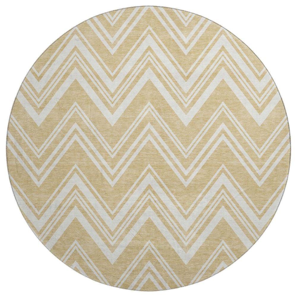 Dalyn Rug Company The Reserve TR17 Honey 8" Round Indoor/Outdoor Area Rug, , large
