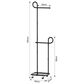 HOMLUX F-Shape Indoor Coat Rack with Lockable Wheeled Bases and Hat Hooks in Black, , large