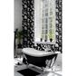 Wallquest Inkblot 216" x 20.5" Peel and Stick Wallpaper in Onyx, , large