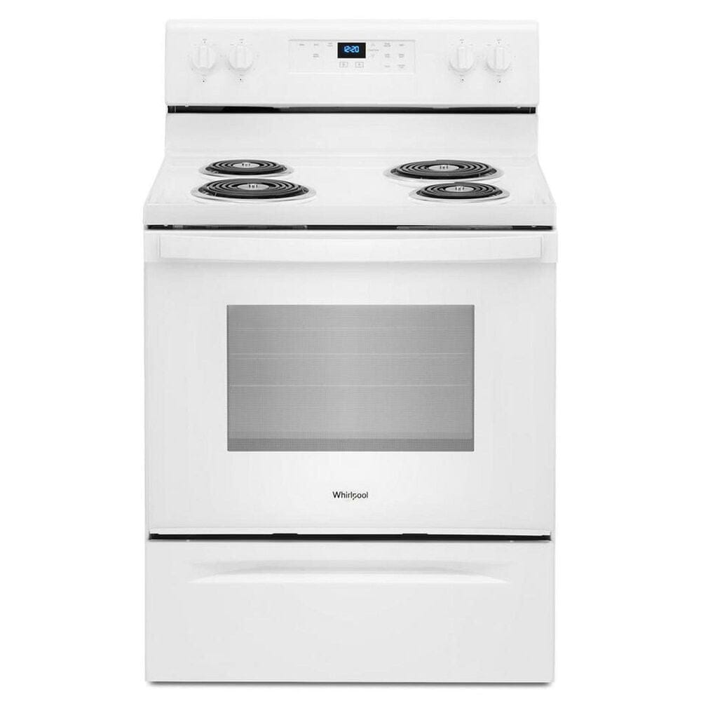 Whirlpool 4.8 Cu. Ft. Freestanding Electric Range with Self-Cleaning in White, , large