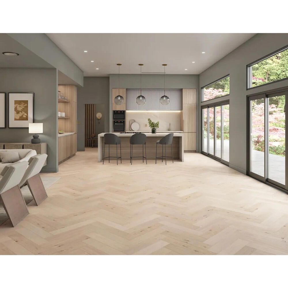 Adleta Duet Herringbone Helen's Glory 5" x 24" Oak Engineered Hardwood, , large