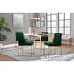 Lumisource Fuji Side Chair with Green Cushion in Gold (Set of 2), , large