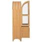 HOMLUX HOMLUX 71" Tall Arched Kitchen Pantry Cabinet with Door Shelves, Farmhouse Kitchen Storage Cabinet with Open & Adjustable Shelves, Hidden Drawer & Glass Door, Cupboard for Kitchen, Dining Room, Natural, , large