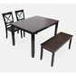 Waltham Ashbury Park 4-Piece Dining Set in Autumn and Black, , large