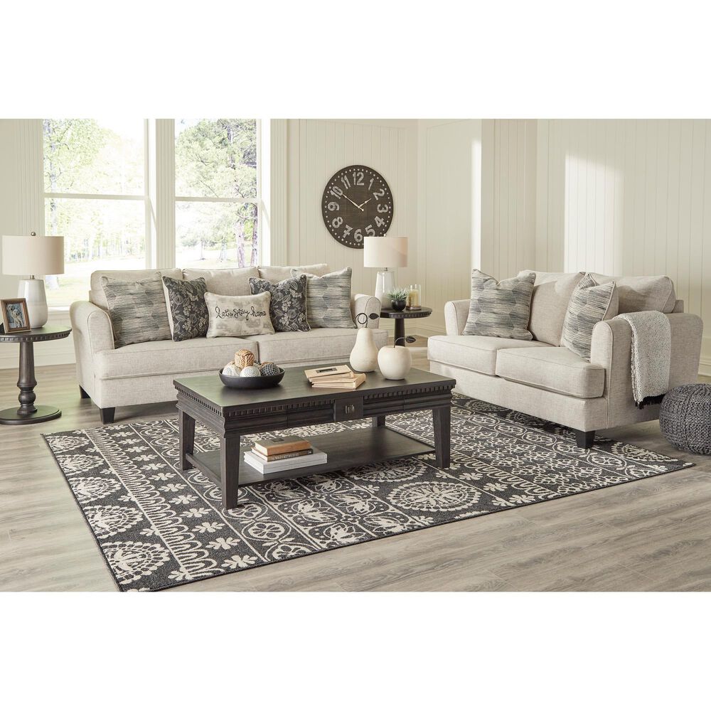Signature Design by Ashley Callisburg Stationary Sofa in Linen, , large