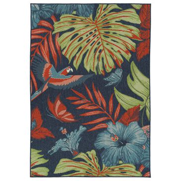 Kaleen Rugs Amalie 3"6" x 5"6" Navy, Blue, Red and Green Indoor/Outdoor Area Rug, , large